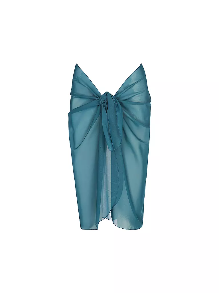 MRS & HUGS | Damen Pareo Kurz aus Mesh | Petrol