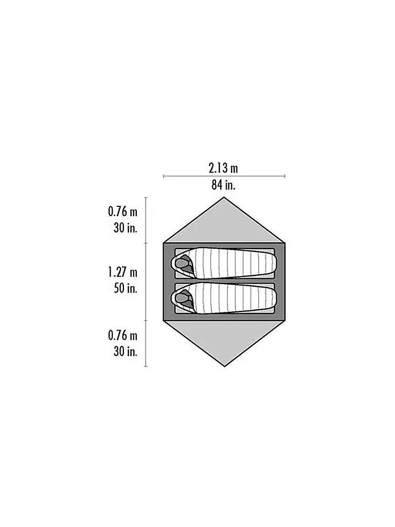 MSR | Zelt Hubba Hubba™ NX 2-Person Backpacking Tent | grün