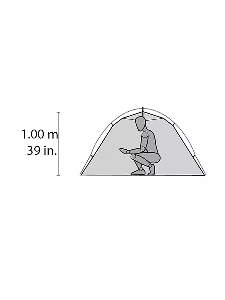 MSR | Zelt Hubba Hubba™ NX 2-Person Backpacking Tent | grün