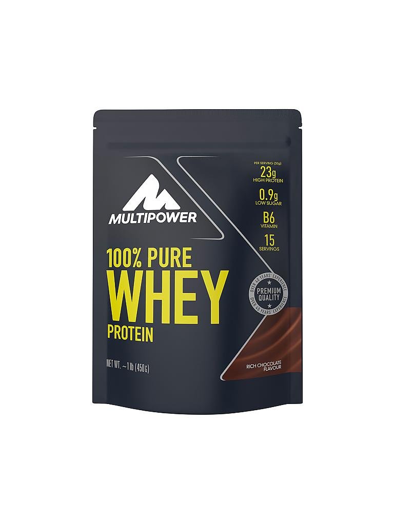 MULTIPOWER |  Proteinpulver 100% Pure Whey Protein 450g Rich Chocolate | keine Farbe
