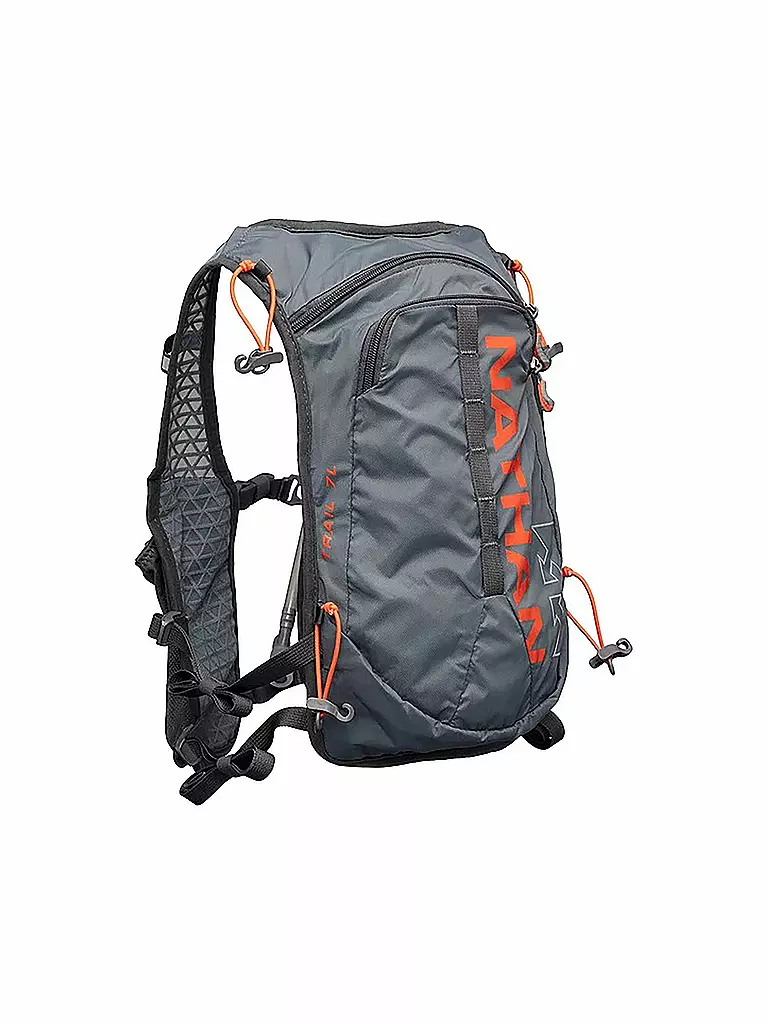 NATHAN | Trinkrucksack Trail-Mix 7L (mit Trinkblase) | grau