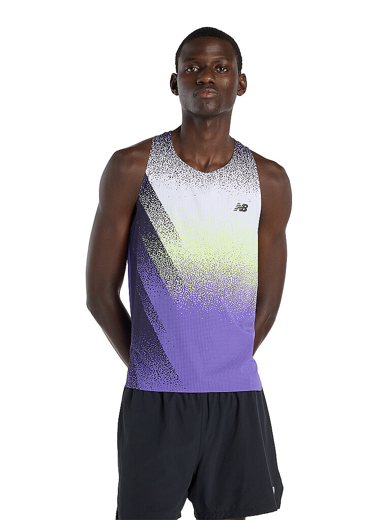 New Balance Lauftank Race Day Nylon Lila