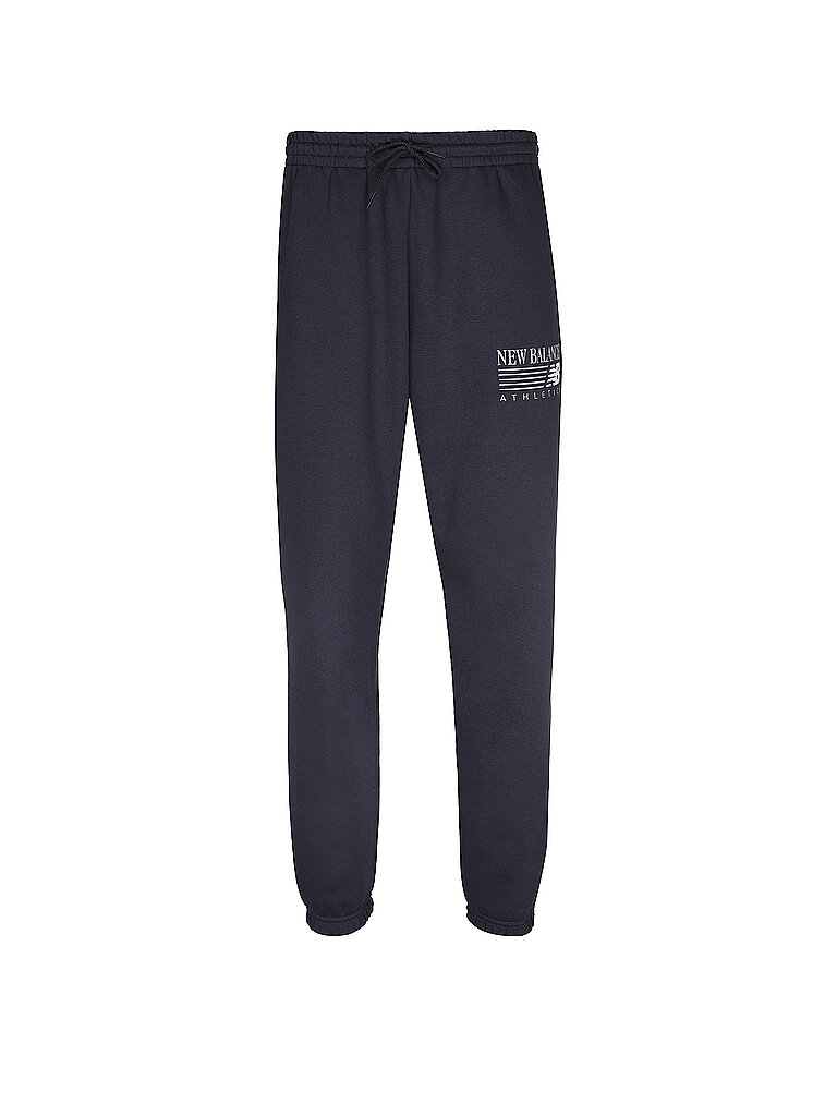 NEW BALANCE Herren Jogginghose Reimaginet Graphic Fleece dunkelblau | S
