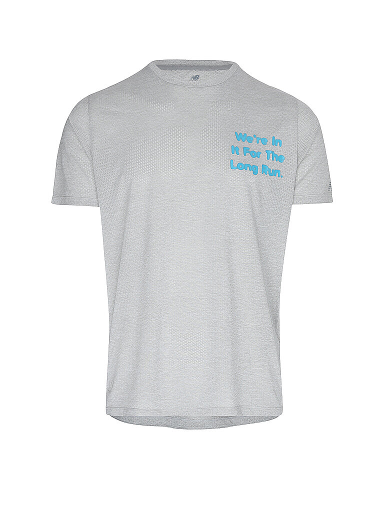 NEW BALANCE Herren Laufshirt RC Essential Graphic grau | S