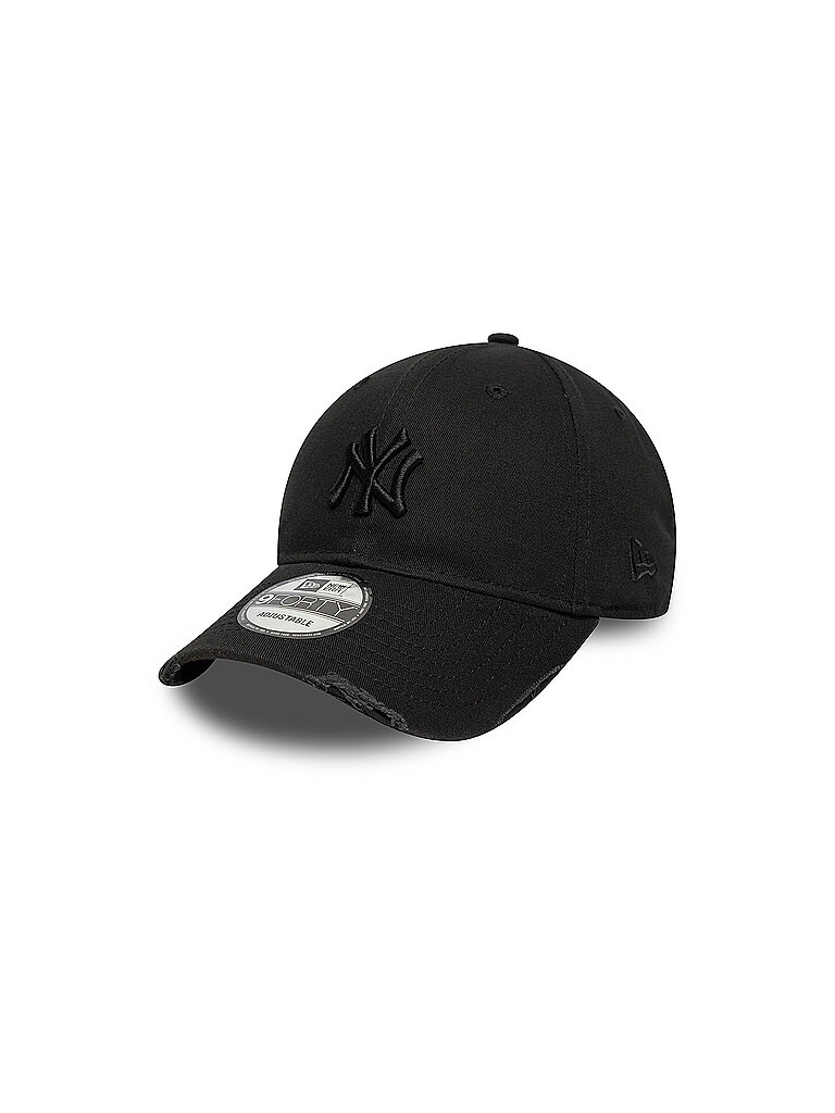 new era Kappe Wash Distress Cotton Schwarz
