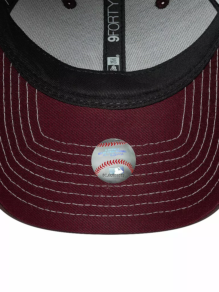 NEW ERA | Damen Kappe MLB Topstitch PU 9FORTY | dunkelrot