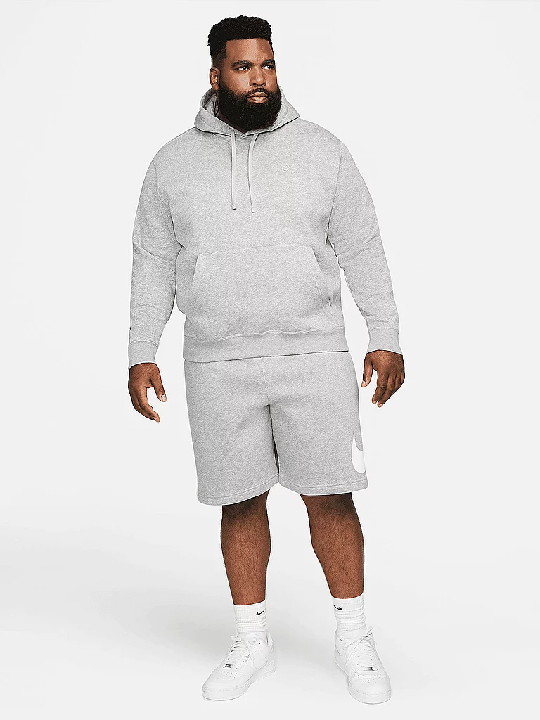 NIKE Sweat à capuche homme Sportswear Club Fleece gris | L