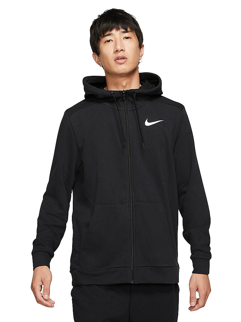 Nike Kapuzenjacke Dri-Fit French-Terry Recycelte-Biofasern Schwarz