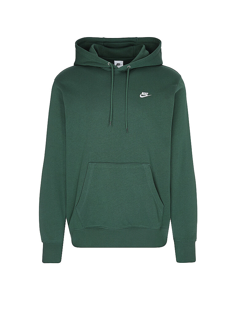 NIKE Herren Hoodie NK Club French Terry dunkelgrün | M