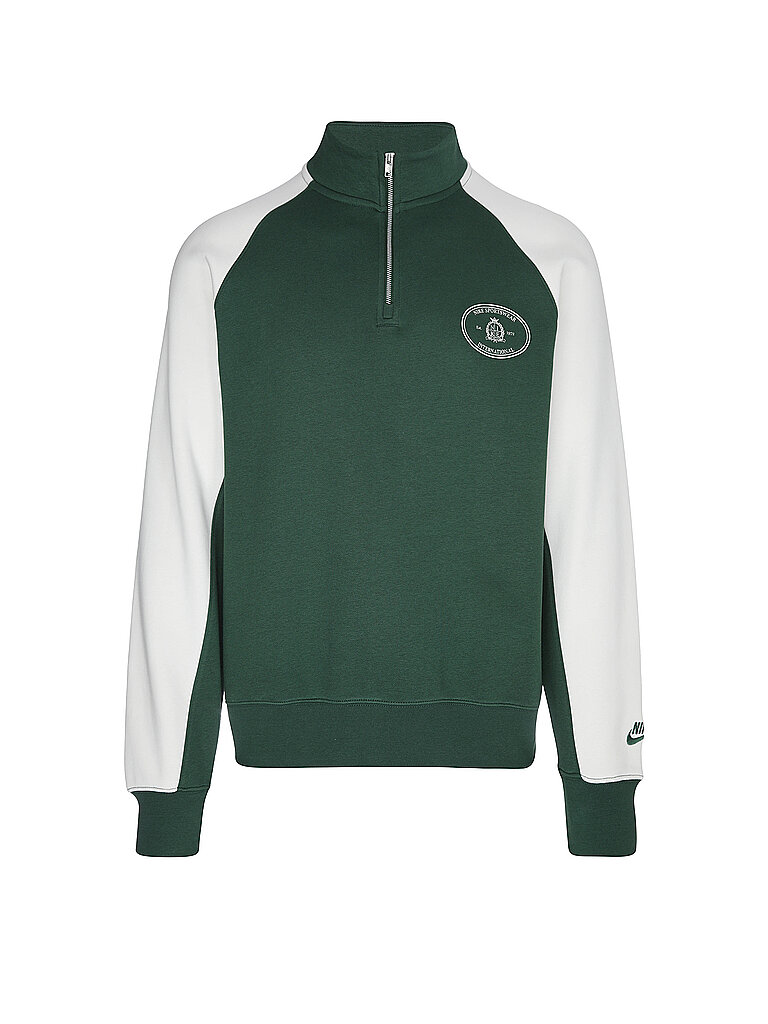 NIKE Herren Sweater Sportswear Club dunkelgrün | S