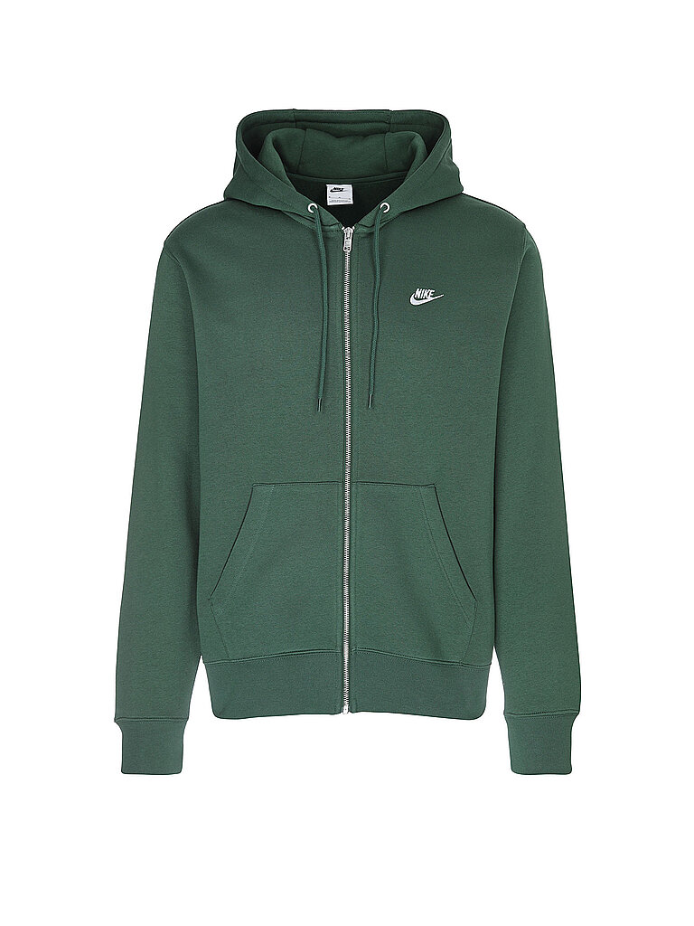 NIKE Herren Kapuzenjacke Club dunkelgrün | XL