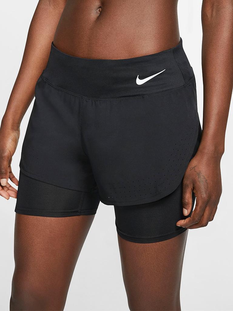 NIKE | Damen 2in1 Laufshort Eclipse | schwarz