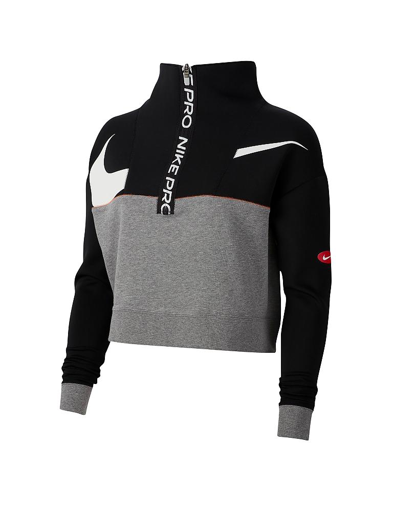 NIKE Damen Fitness-Sweater Pro Dri-FIT Get Fit schwarz