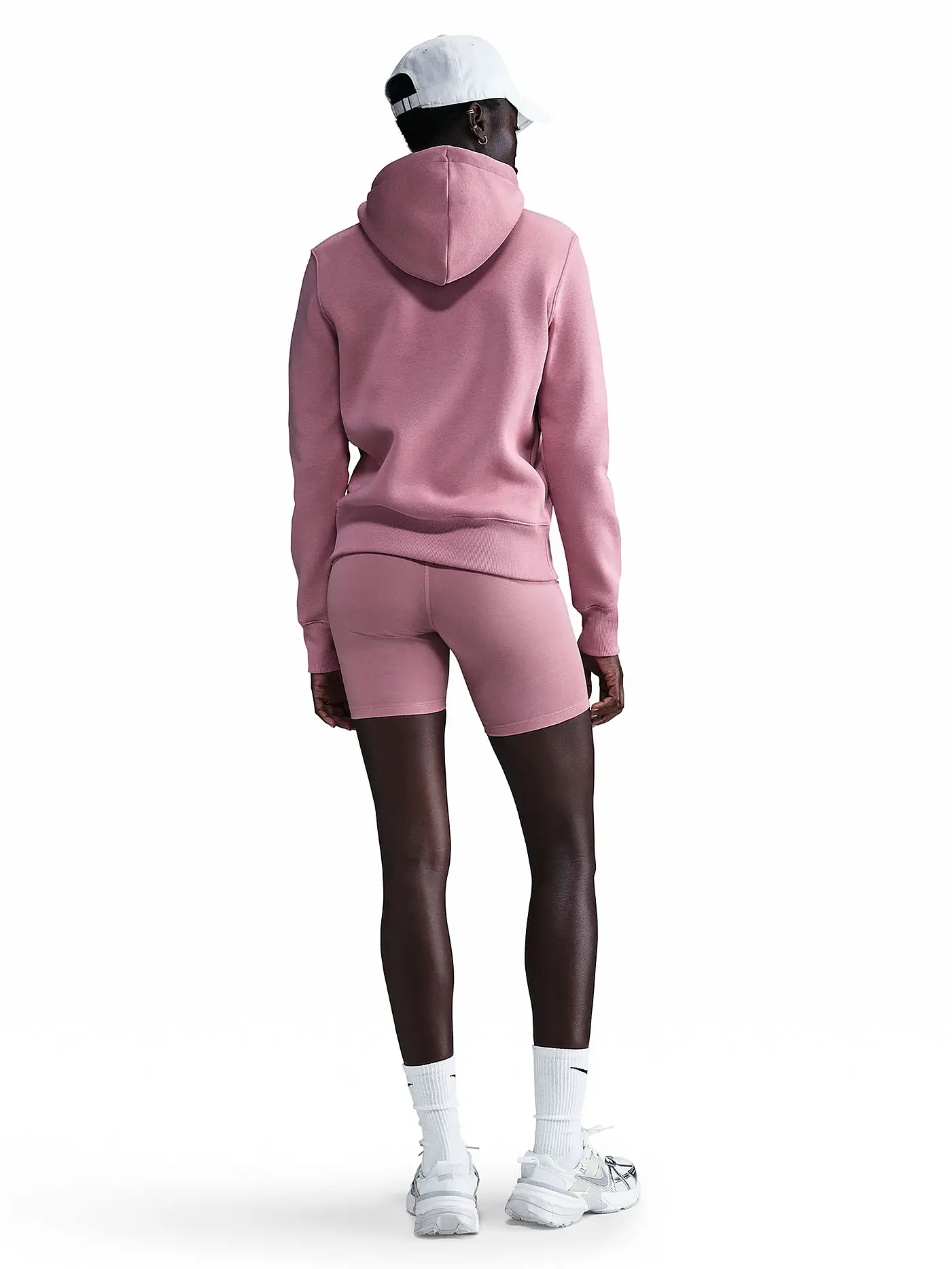 NIKE | Damen Fitnesshoodie Sportswear Phoenix Fleece | rosa