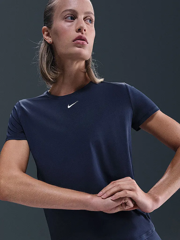 NIKE | Damen Fitnessshirt One Classic Dri-FIT | dunkelblau