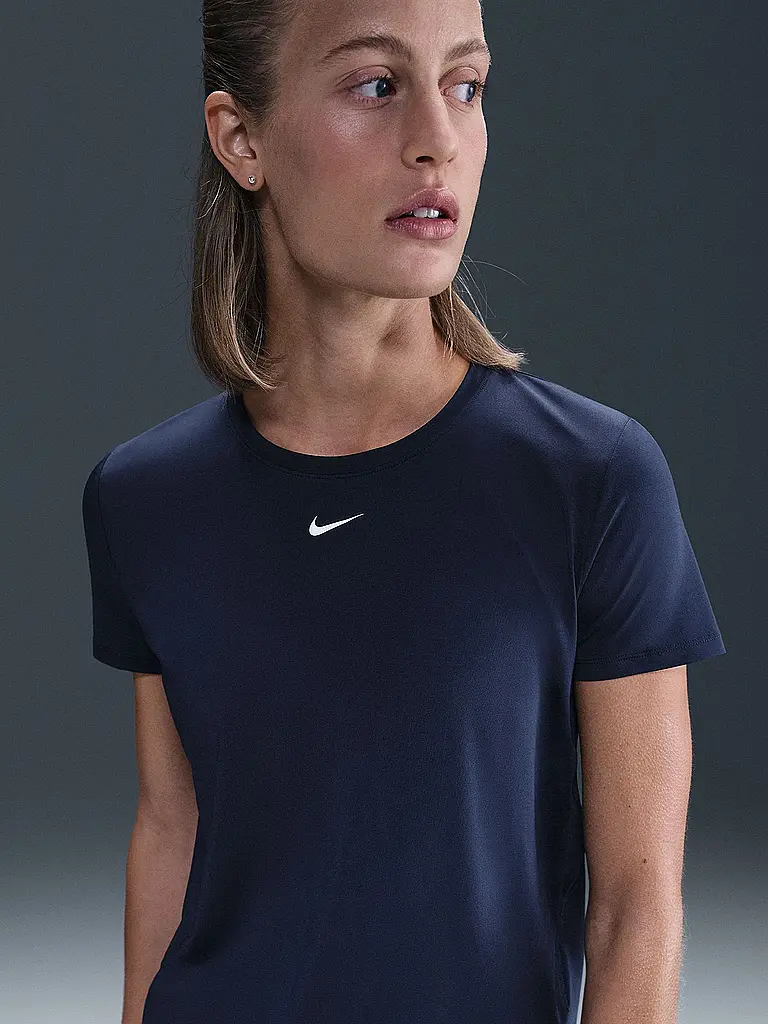 NIKE | Damen Fitnessshirt One Classic Dri-FIT | dunkelblau