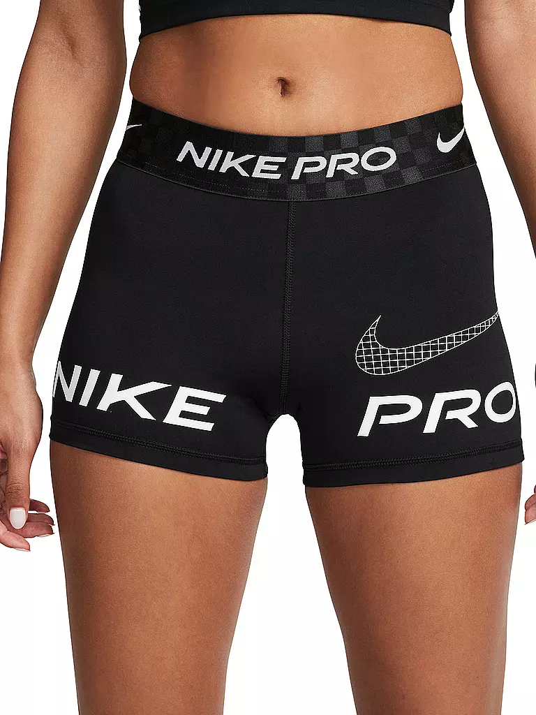 NIKE | Damen Fitnessshort Pro Dri-FIT | schwarz