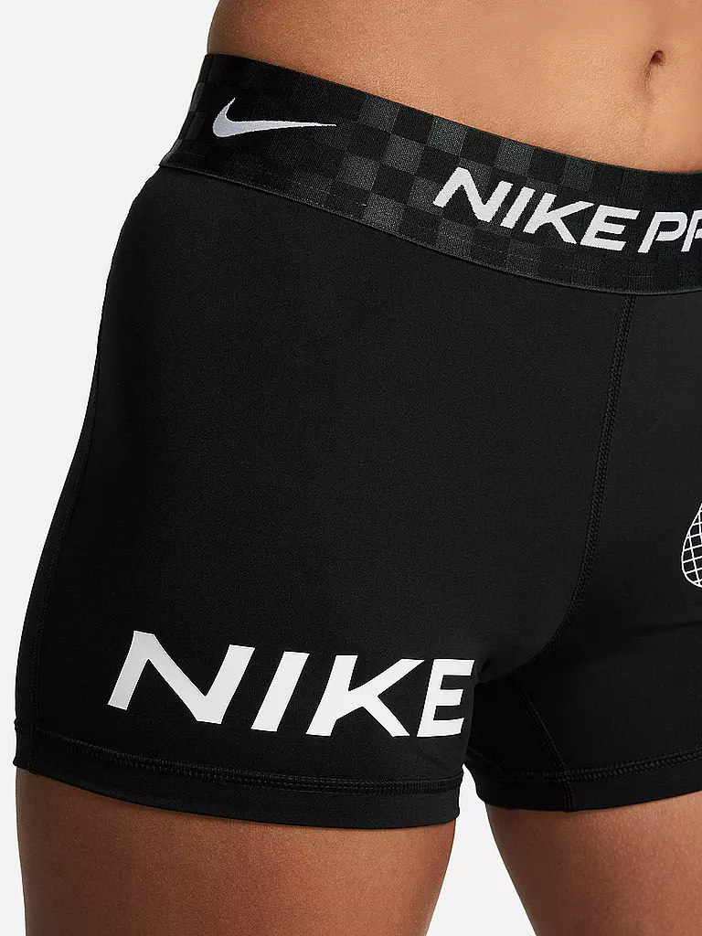 NIKE | Damen Fitnessshort Pro Dri-FIT | schwarz