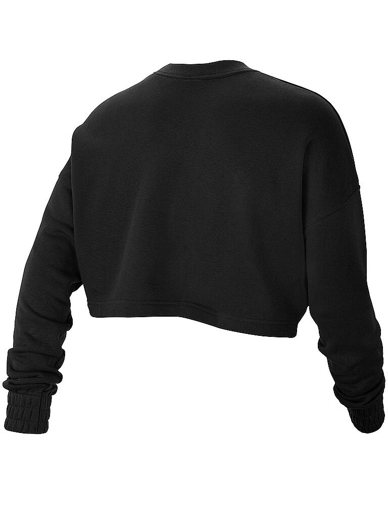 NIKE | Damen Fleece-Rundhalsshirt Air Cropped | schwarz