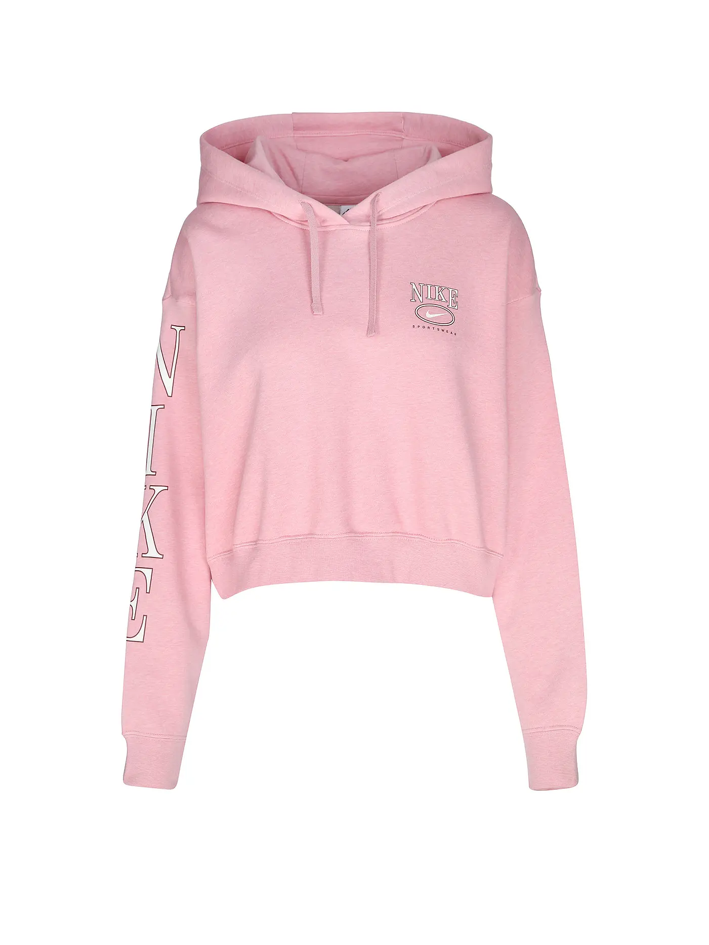 NIKE | Damen Hoodie  Sportswear Club Fleece Crop | rosa