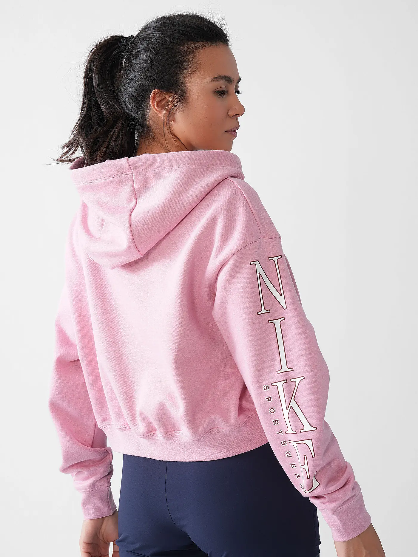NIKE | Damen Hoodie  Sportswear Club Fleece Crop | rosa