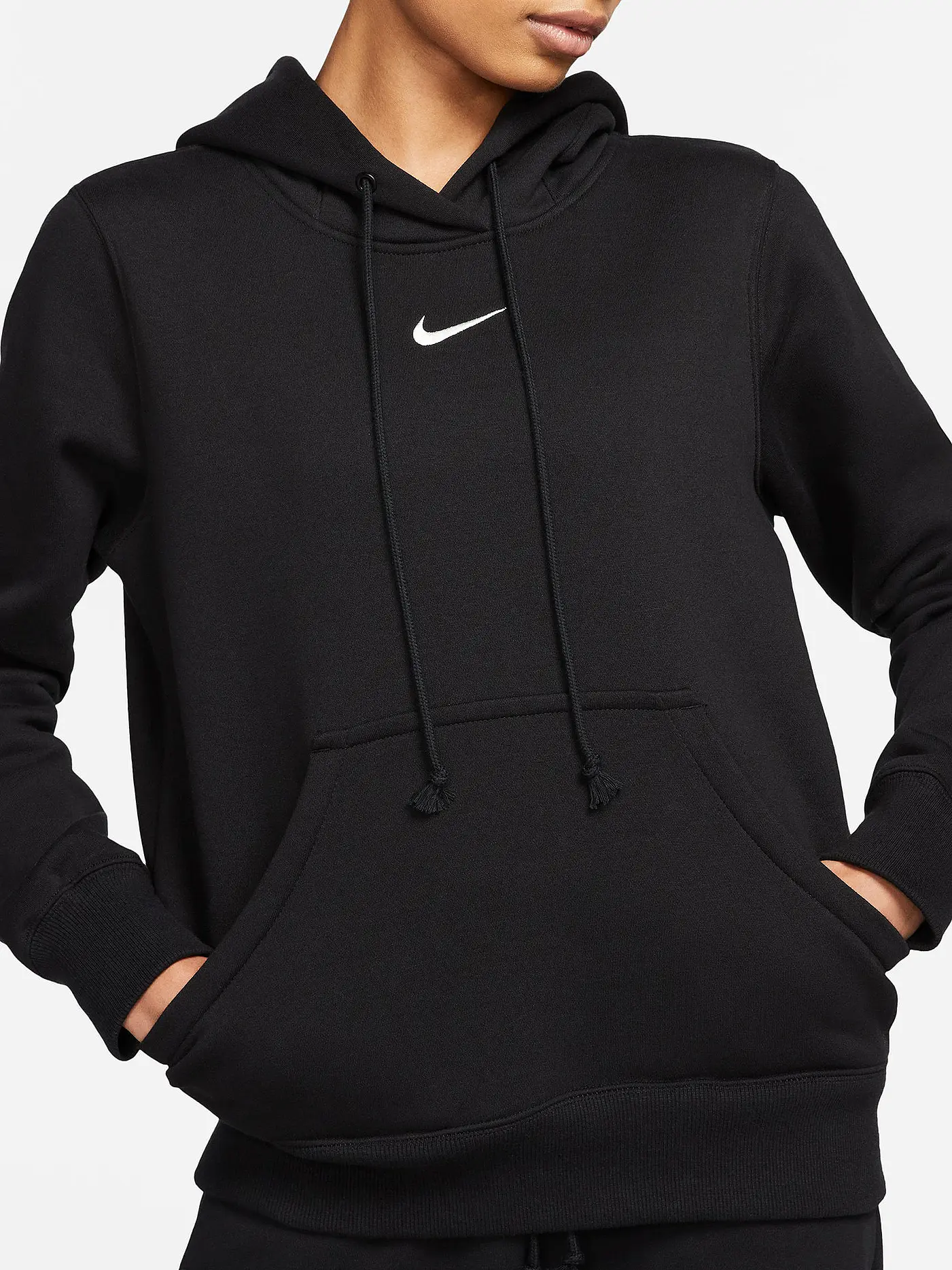 NIKE | Damen Hoodie Sportswear Phoenix Fleece | schwarz
