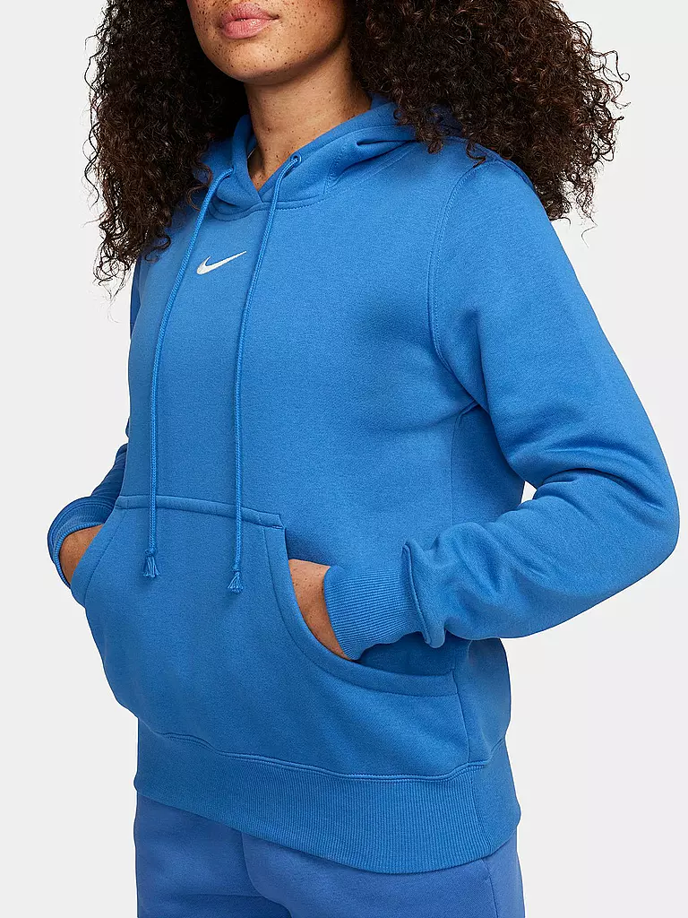 NIKE | Damen Hoodie Sportswear Phoenix Fleece | blau