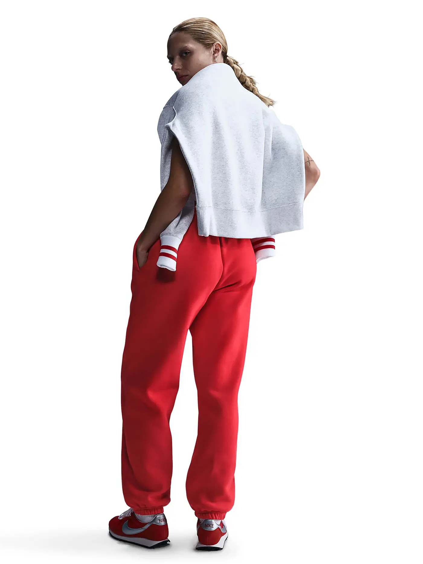 NIKE | Damen Jogginghose NSW Phnx FLC | rot