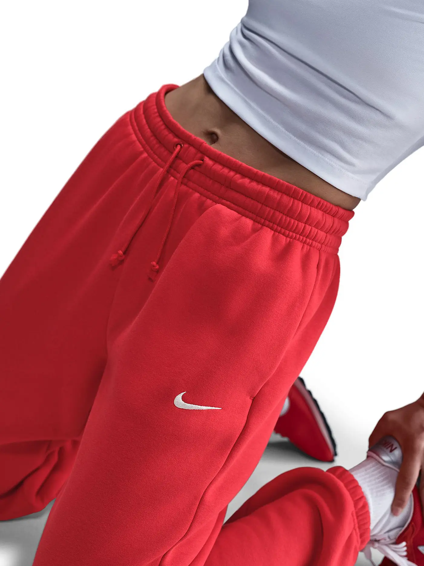 NIKE | Damen Jogginghose NSW Phnx FLC | rot