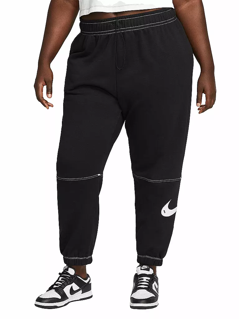 NIKE | Damen Jogginghose Sportswear Swoosh | schwarz