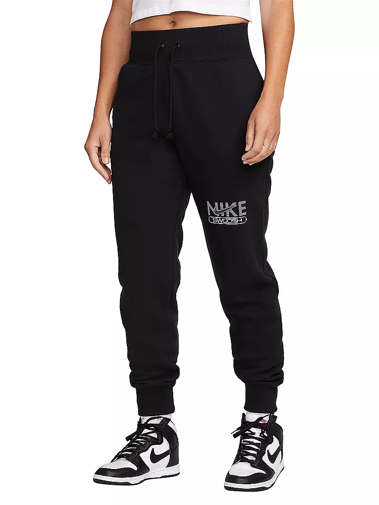 NIKE | Damen Jogginghose Sportswear Swoosh | schwarz