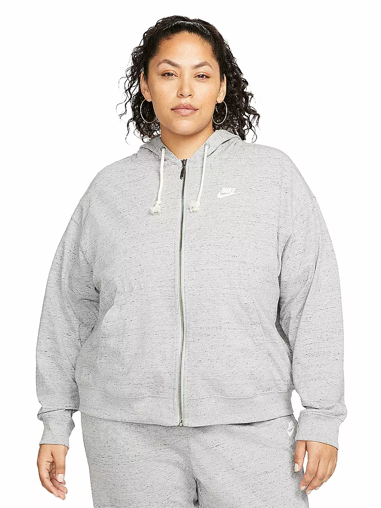 NIKE | Damen Kapuzenjacke Sportswear Gym Vintage | grau