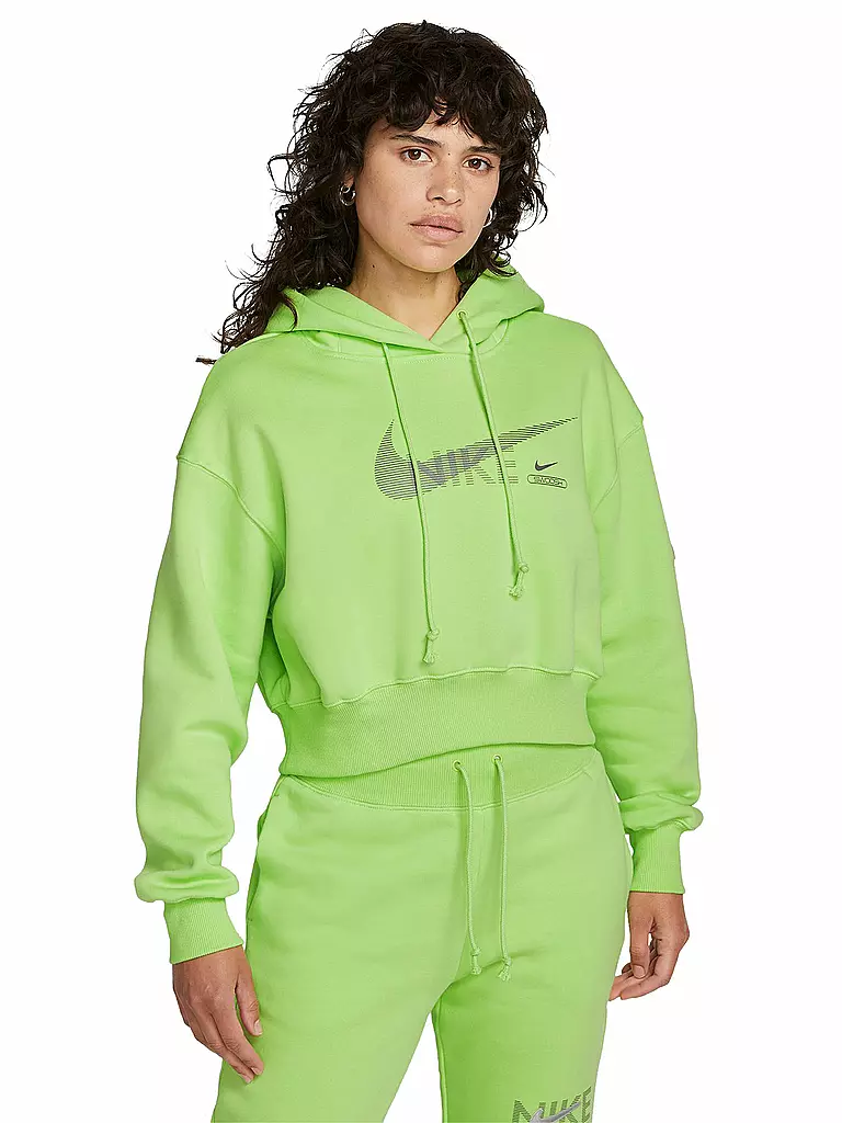 NIKE | Damen Kapuzenpullover Sportswear Swoosh | grün