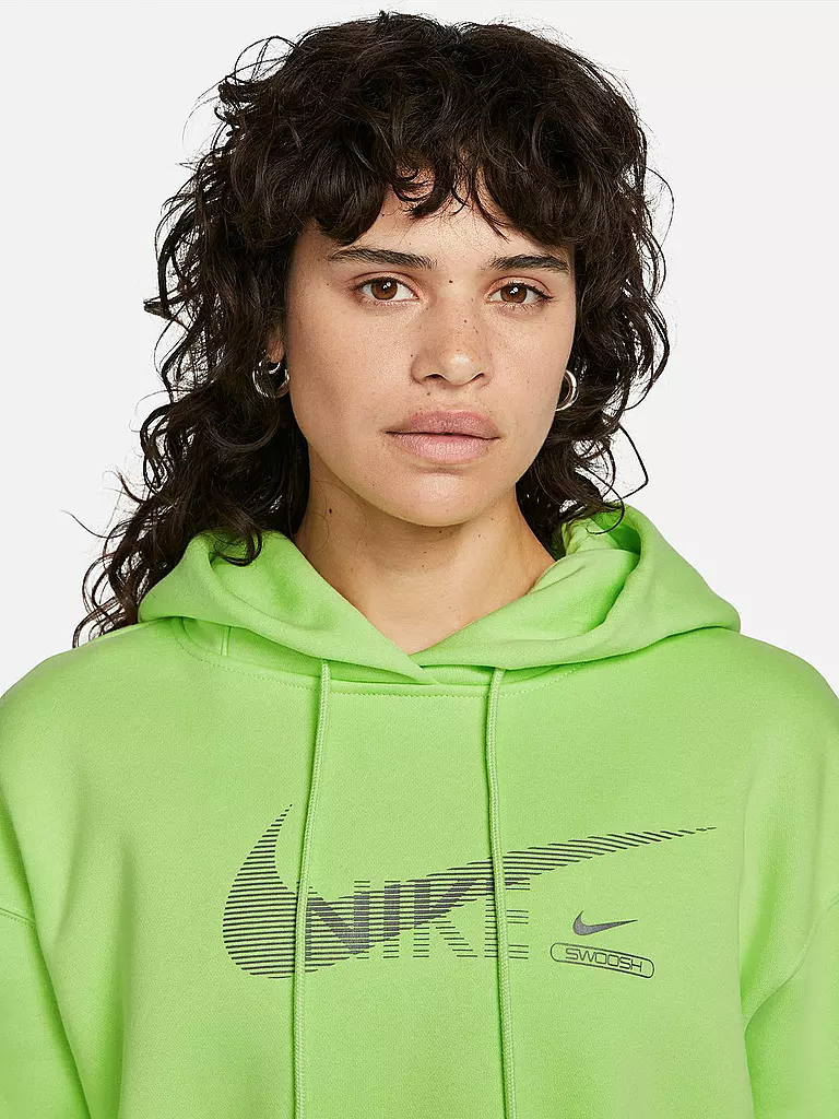 NIKE | Damen Kapuzenpullover Sportswear Swoosh | grün