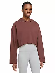 NIKE | Damen Kapuzenpullover Yoga Luxe | Braun