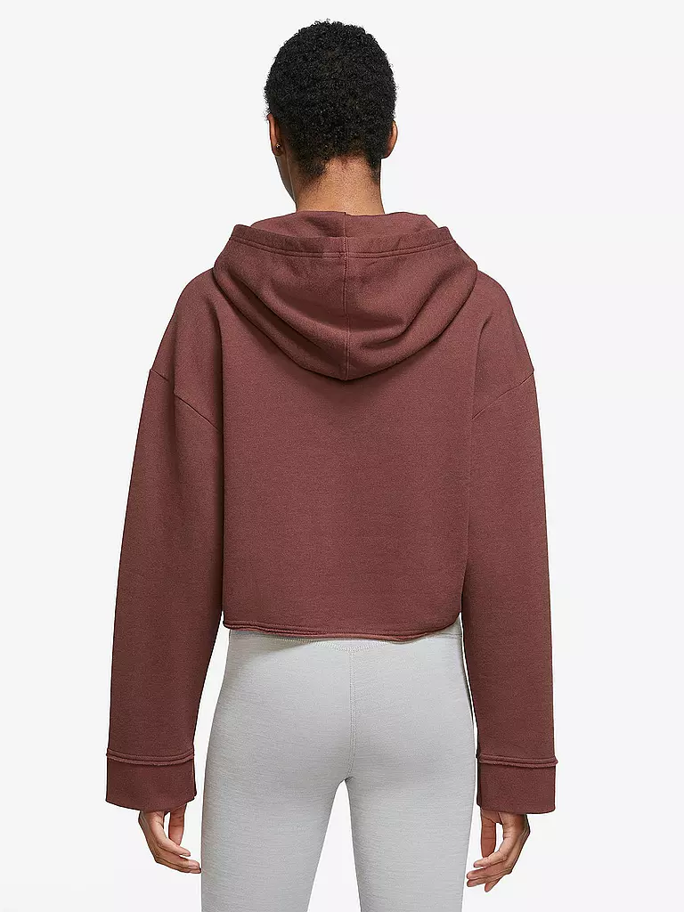 NIKE | Damen Kapuzenpullover Yoga Luxe | braun