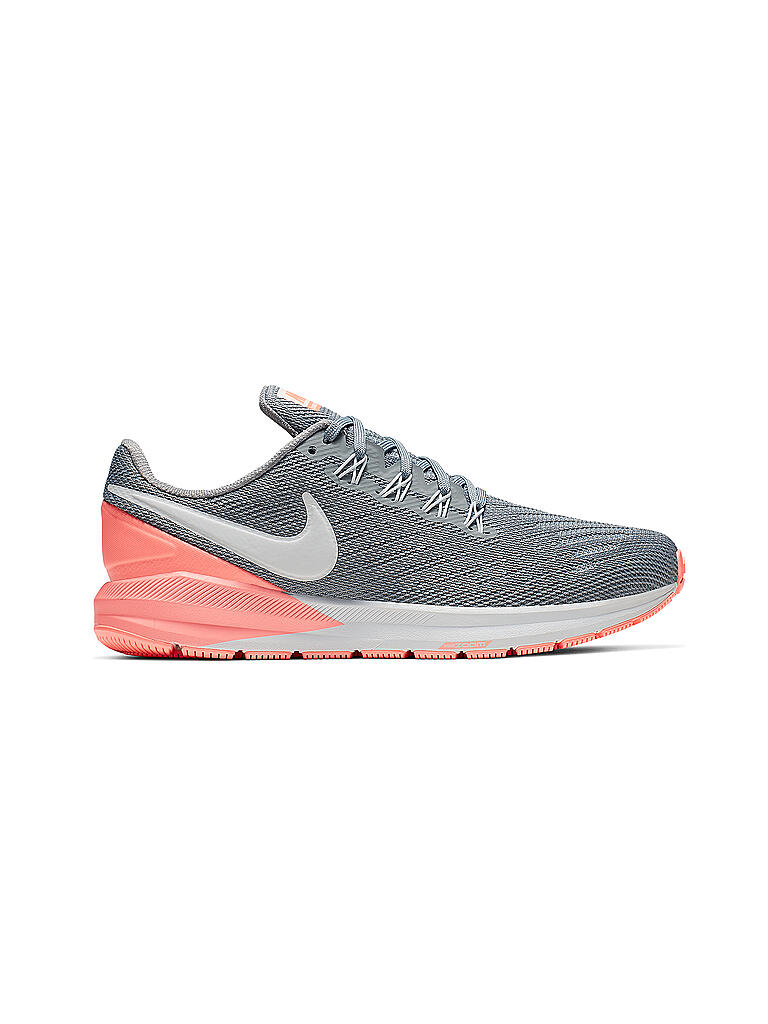 NIKE | Damen Laufschuh Air Zoom Structure 22 COOL GREY/PURE PLATINUM/LAVA GLOW | grau