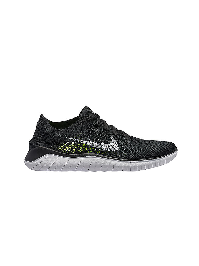 NIKE | Damen Laufschuh Free RN Flyknit 2018 BLACK / WHITE | schwarz