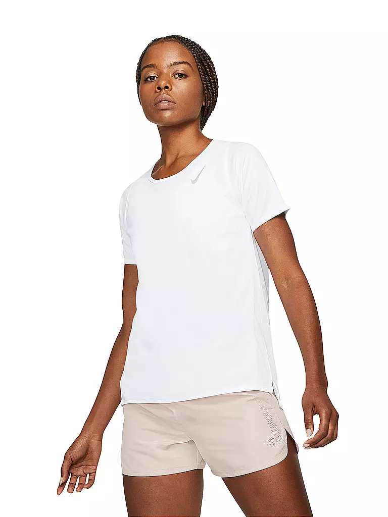 NIKE | Damen Laufshirt Dri-FIT Race | weiss