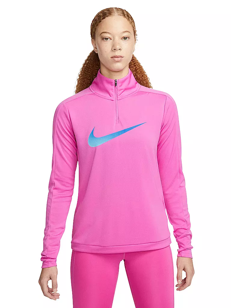 NIKE | Damen Laufshirt Dri-FIT Swoosh | pink