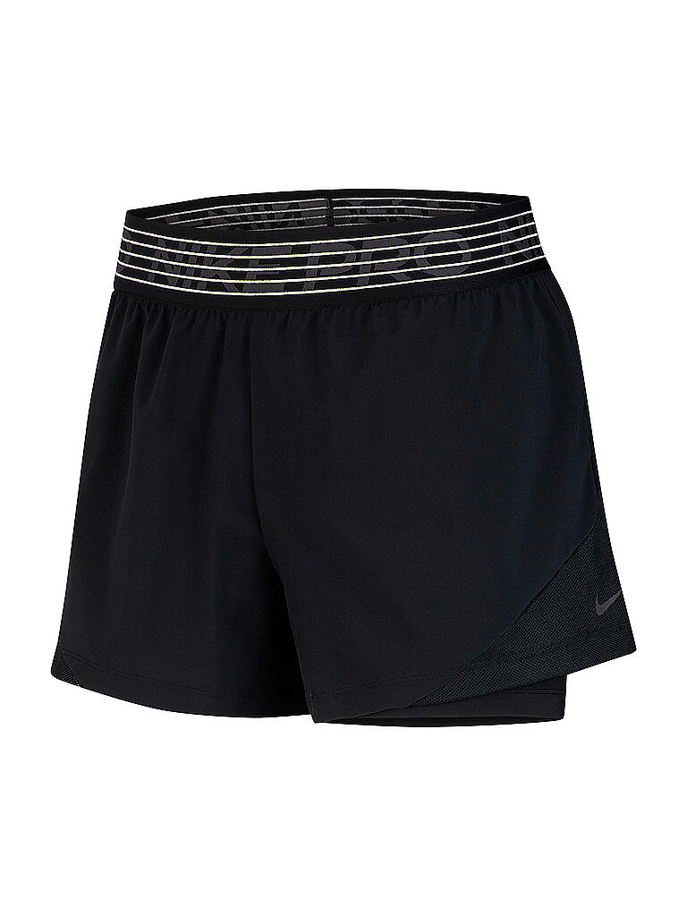 NIKE | Damen Laufshort 2in1 Pro Flex | schwarz
