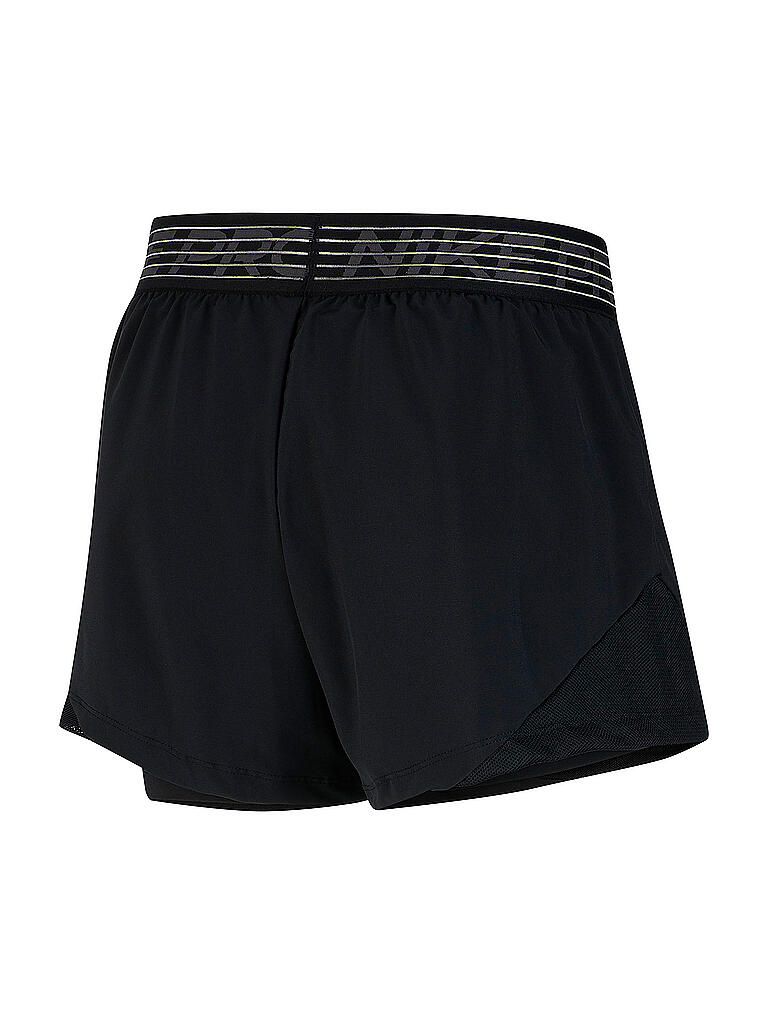 NIKE | Damen Laufshort 2in1 Pro Flex | schwarz