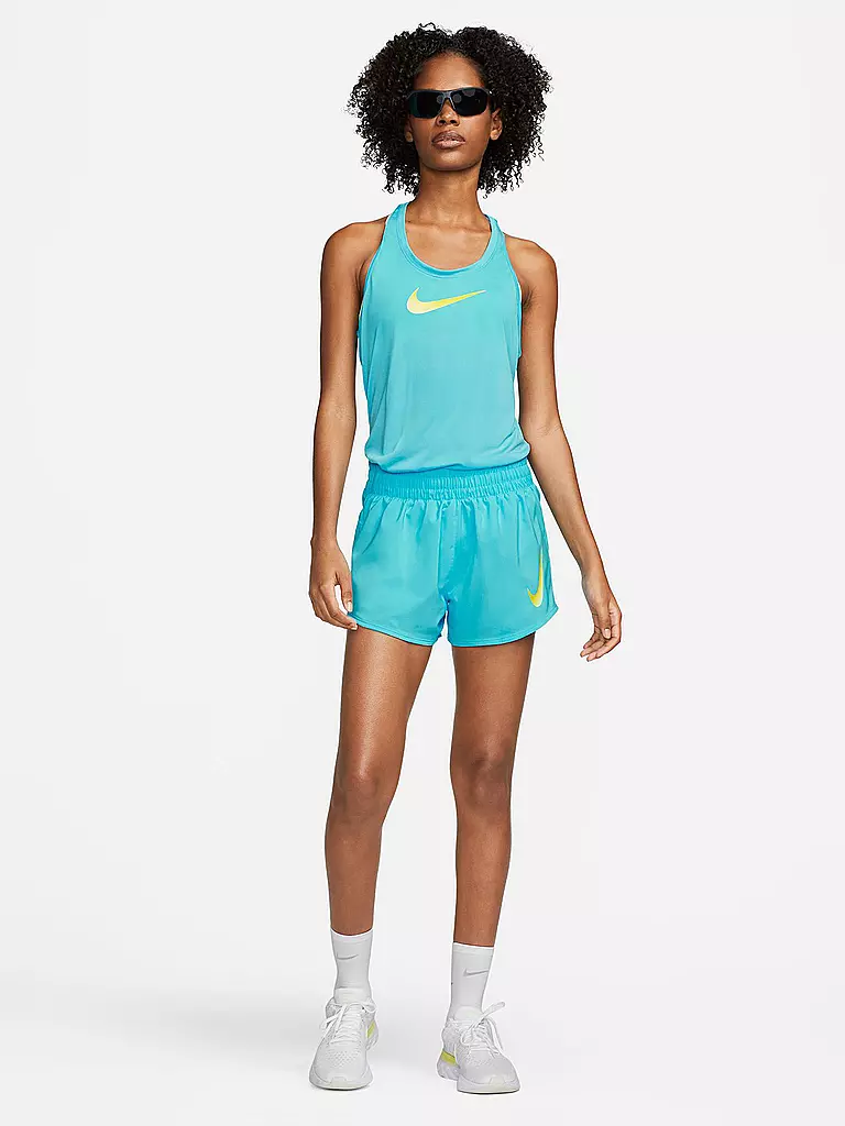 NIKE | Damen Laufshort Nike Swoosh | blau