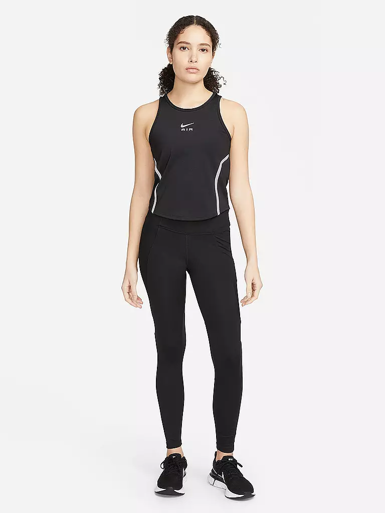 NIKE | Damen Lauftank Air Dri-FIT | schwarz