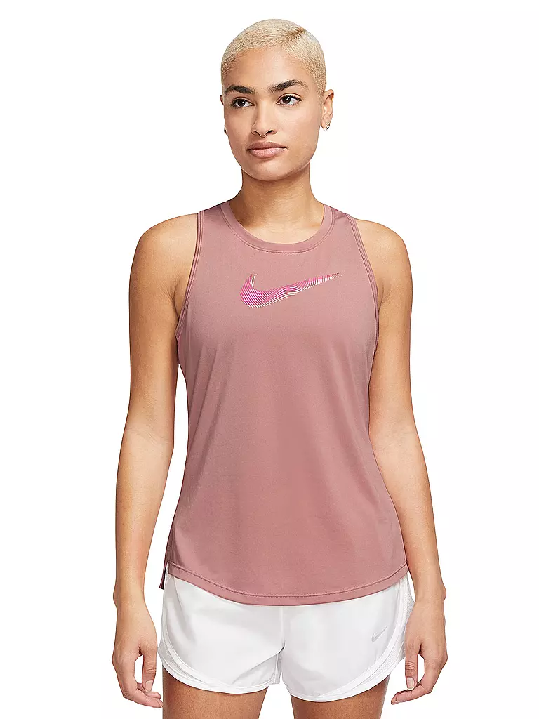 NIKE | Damen Lauftank Dri-Fit Swoosh | rosa