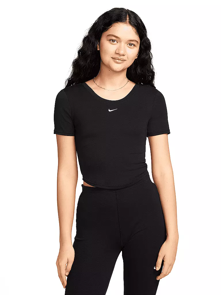 NIKE | Damen Shirt Sportswear Chill Knit | schwarz