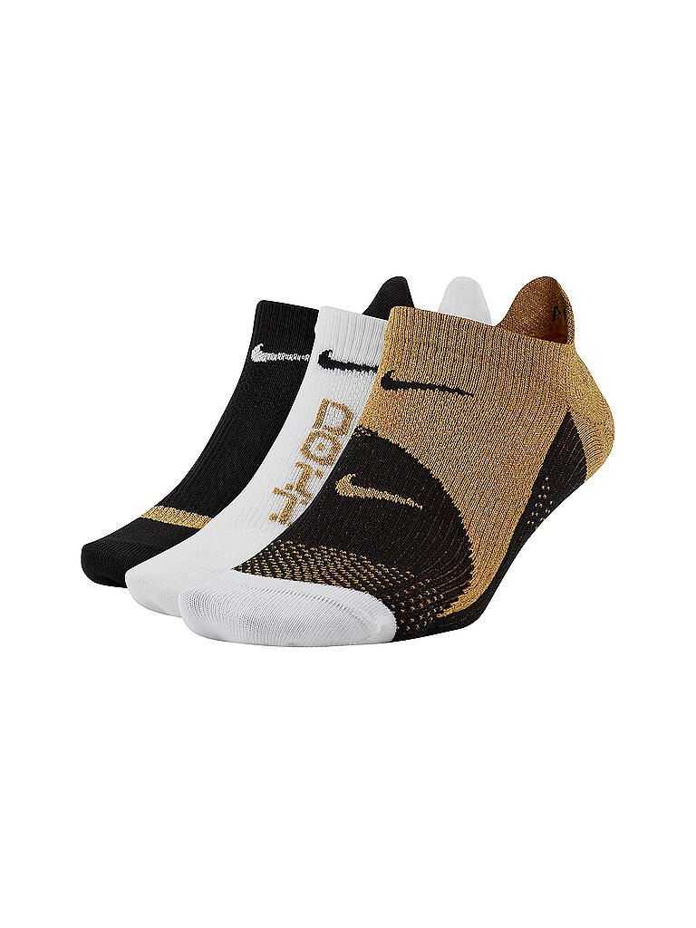 NIKE Damen Sneaker-Socken Plus Lightweight 3er Pkg. gold