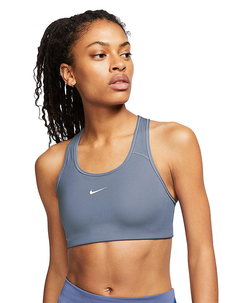 NIKE | Damen Sport-BH  Dri-FIT Swoosh Medium Support | blau