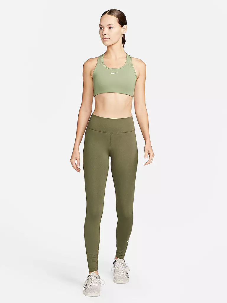 NIKE | Damen Sport-BH  Dri-FIT Swoosh Medium Support | olive