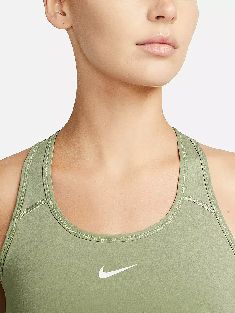 NIKE | Damen Sport-BH  Dri-FIT Swoosh Medium Support | olive